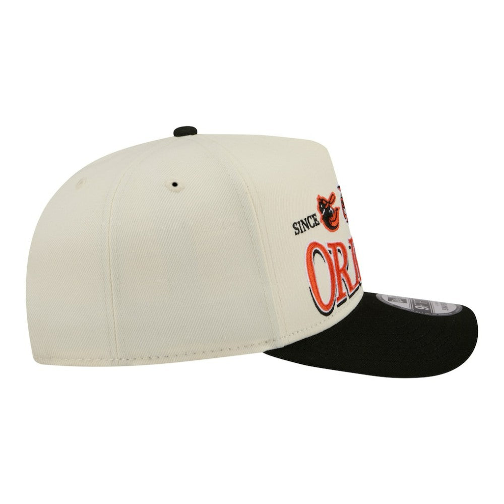 Baltimore Orioles New Era Throwback Tri-Hit A-Frame 9FIFTY Adjustable Hat - MLB Hats