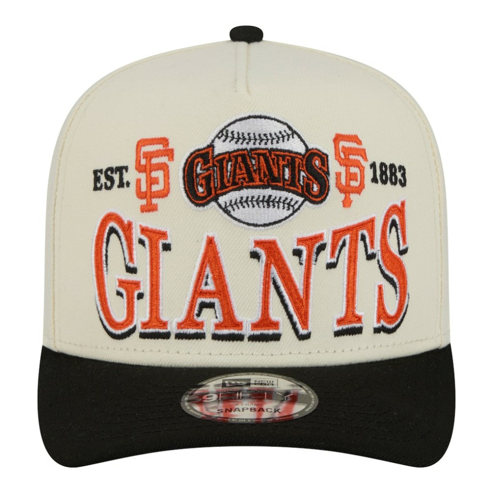 San Francisco Giants New Era Throwback Tri-Hit A-Frame 9FIFTY Adjustable Hat - MLB Hats