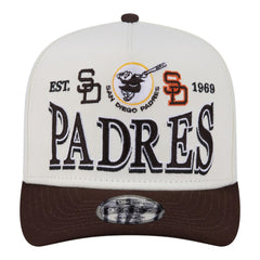 San Diego Padres New Era Throwback Tri-Hit A-Frame 9FIFTY Adjustable Hat - MLB Hats