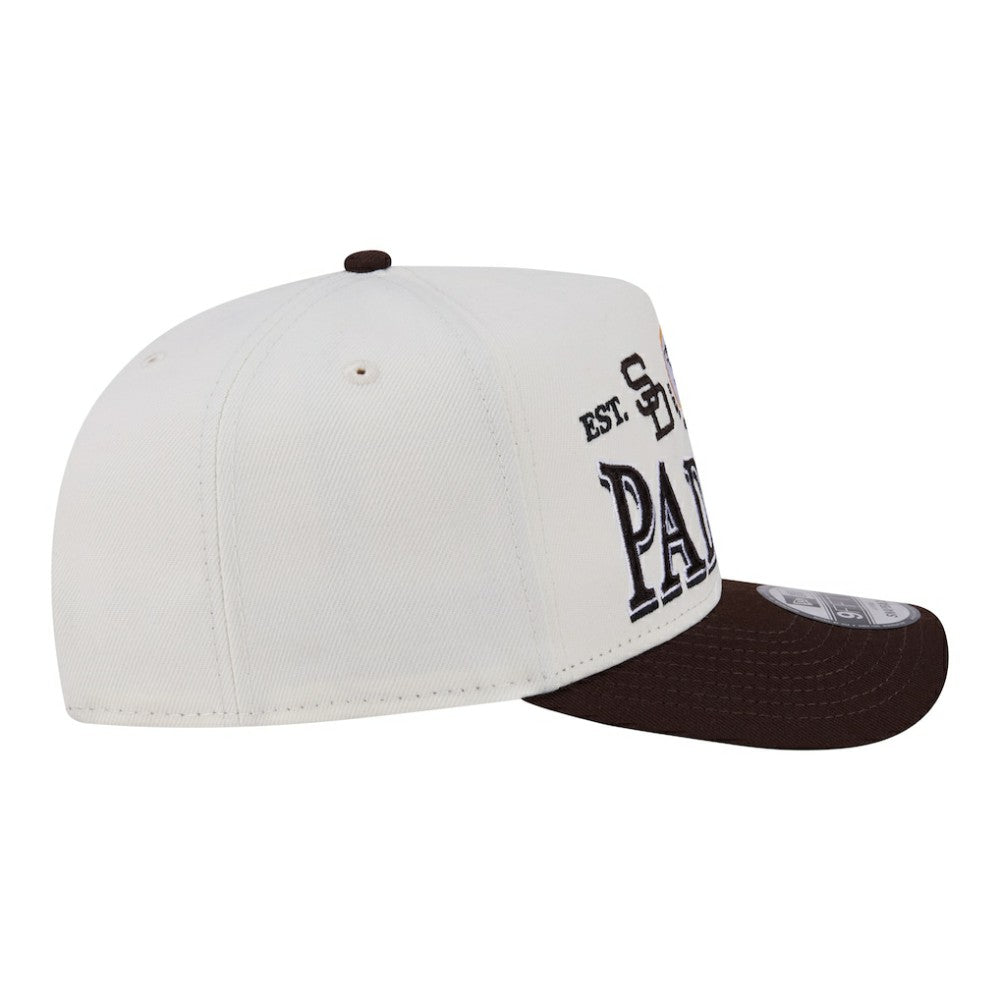 San Diego Padres New Era Throwback Tri-Hit A-Frame 9FIFTY Adjustable Hat - MLB Hats