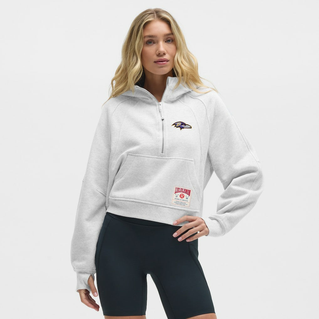 Baltimore Ravens lululemon Women's Scuba Oversized Half-Zip Hoodie | NFL New