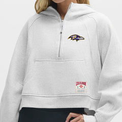 Baltimore Ravens lululemon Women's Scuba Oversized Half-Zip Hoodie | NFL New