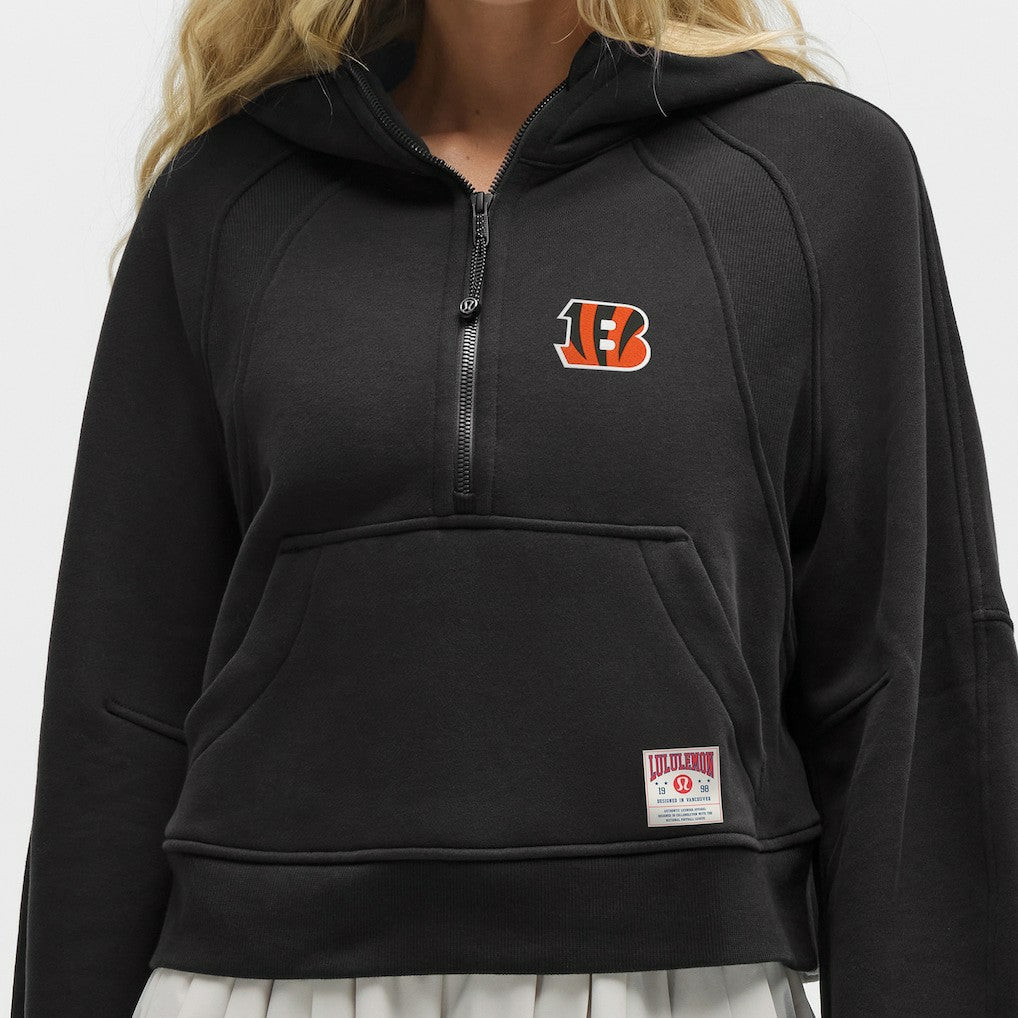 Cincinnati Bengals lululemon Women's Scuba Oversized Half-Zip Hoodie | NFL On sale