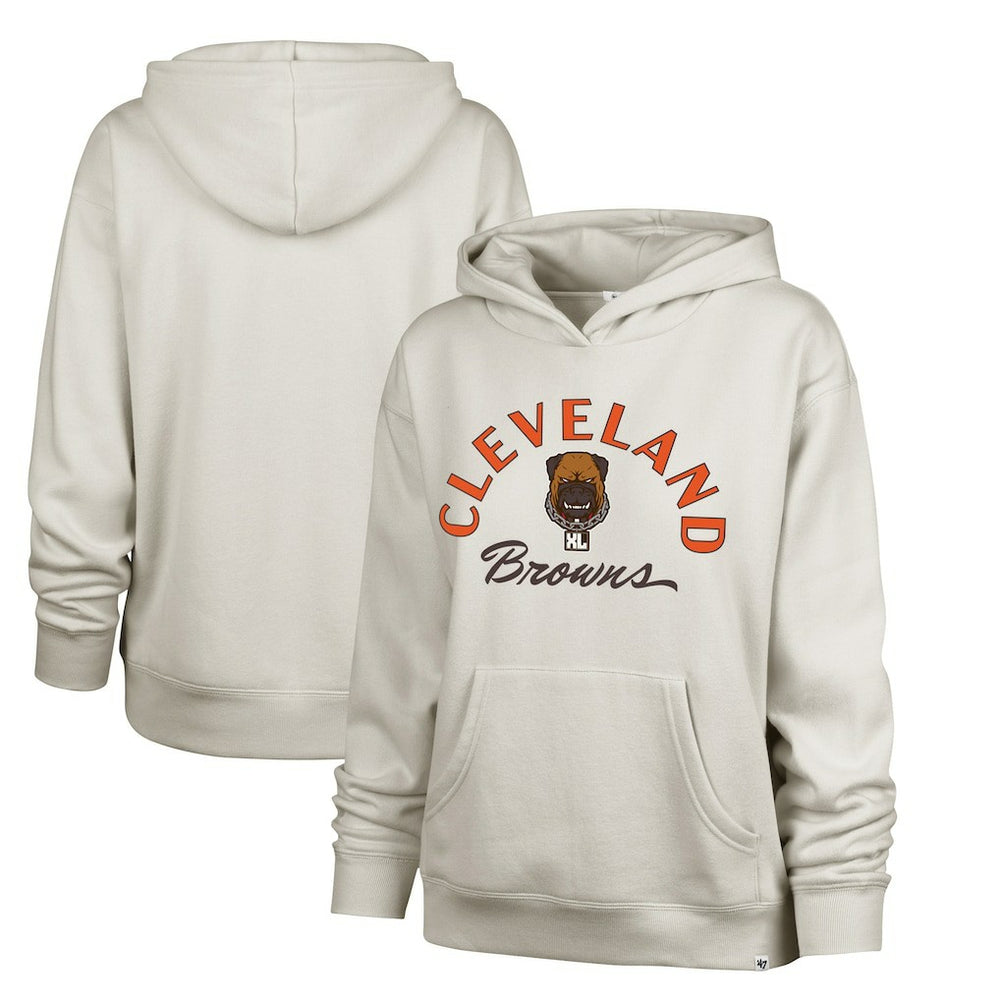 Cleveland Browns '47 Women's Dawg Pound XL Whirlwind Naomi Pullover Hoodie | NFL Near me