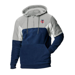 Minnesota Twins Columbia Men's Lodge Fleece Quarter-Zip Hoodie - MLB Hoodies