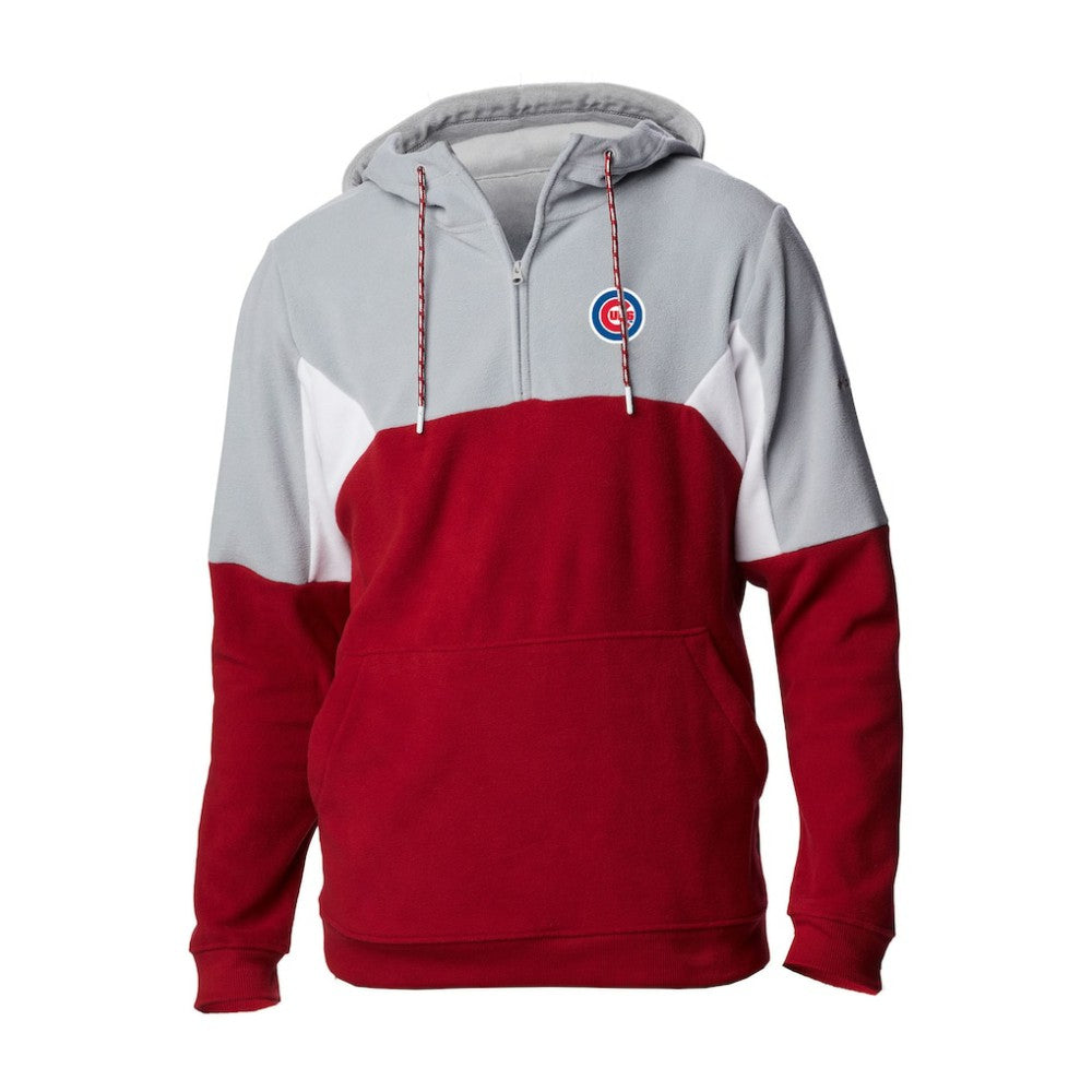 Chicago Cubs Columbia Men's Lodge Fleece Quarter-Zip Hoodie - MLB Hoodies