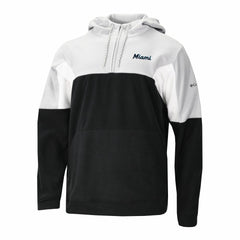 Miami Marlins Columbia Lodge Fleece Quarter-Zip Hoodie - MLB Hoodies