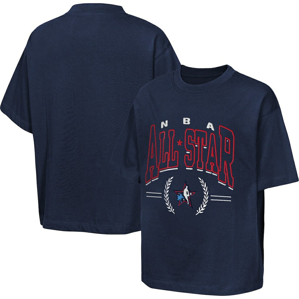 Navy Outerstuff Youth 2026 NBA All-Star Game Premium Leaf T-Shirt | NBA
