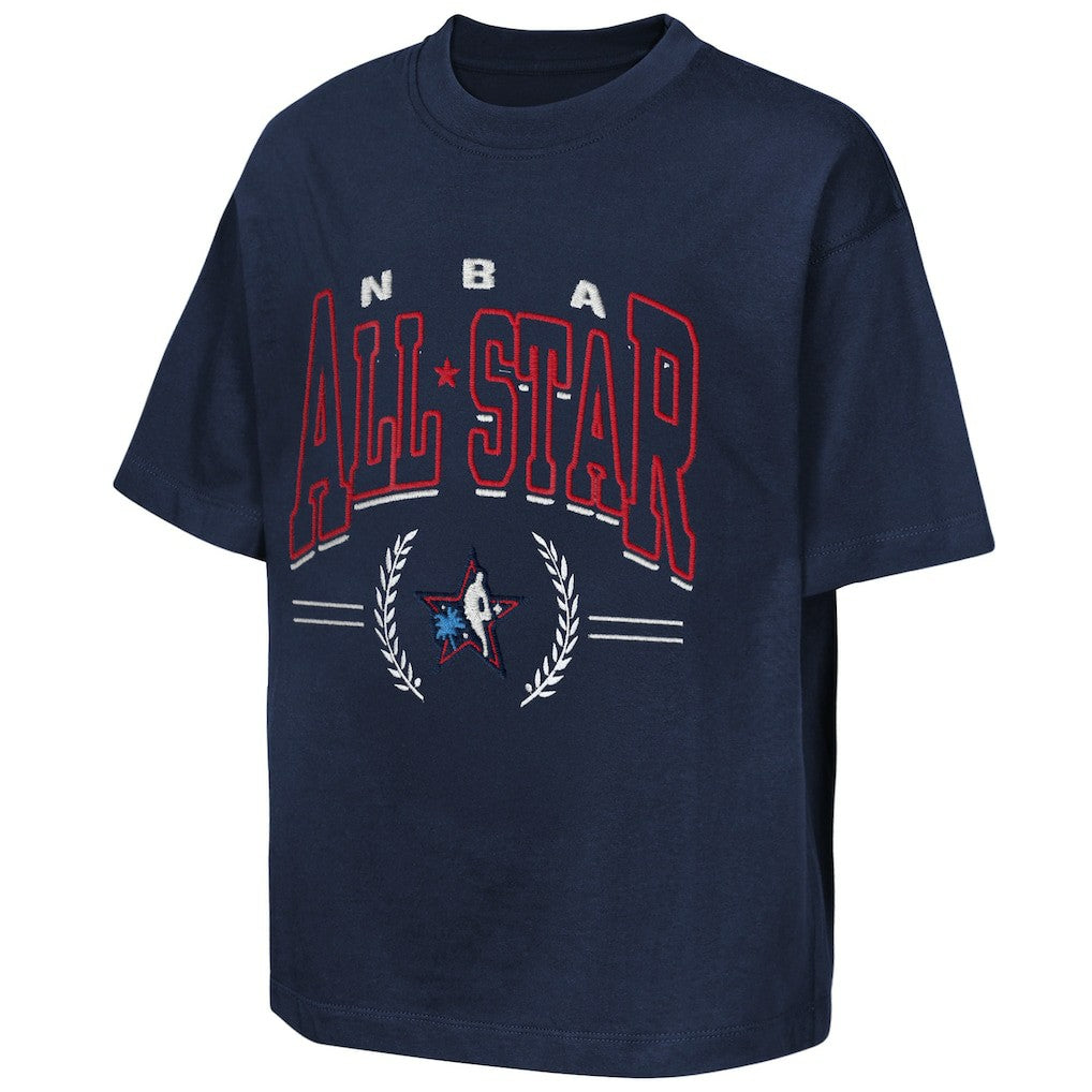 Navy Outerstuff Youth 2026 NBA All-Star Game Premium Leaf T-Shirt | NBA