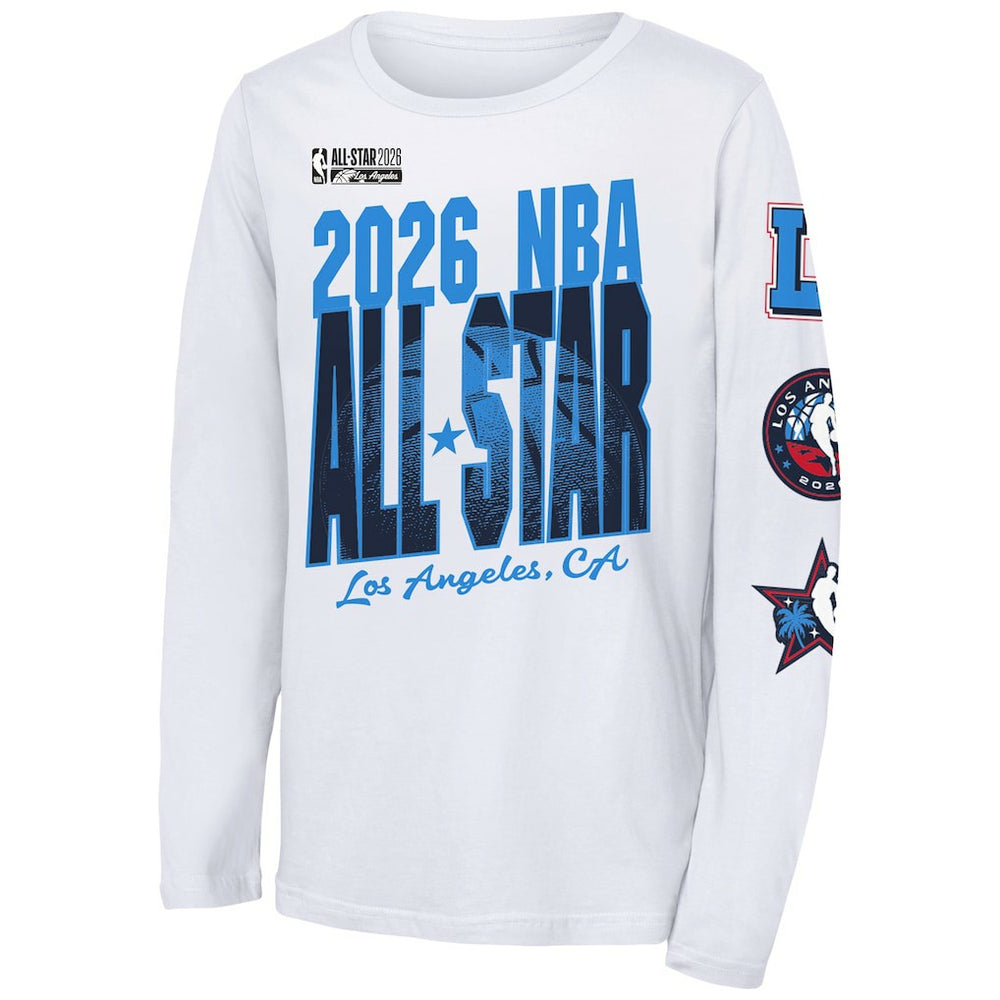 White Outerstuff Youth 2026 NBA All-Star Game Long Sleeve T-Shirt | NBA