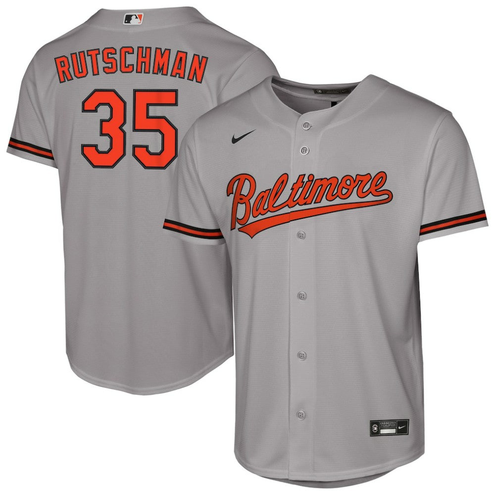 Adley Rutschman Baltimore Orioles Nike Youth Road Replica Jersey - MLB Jerseys