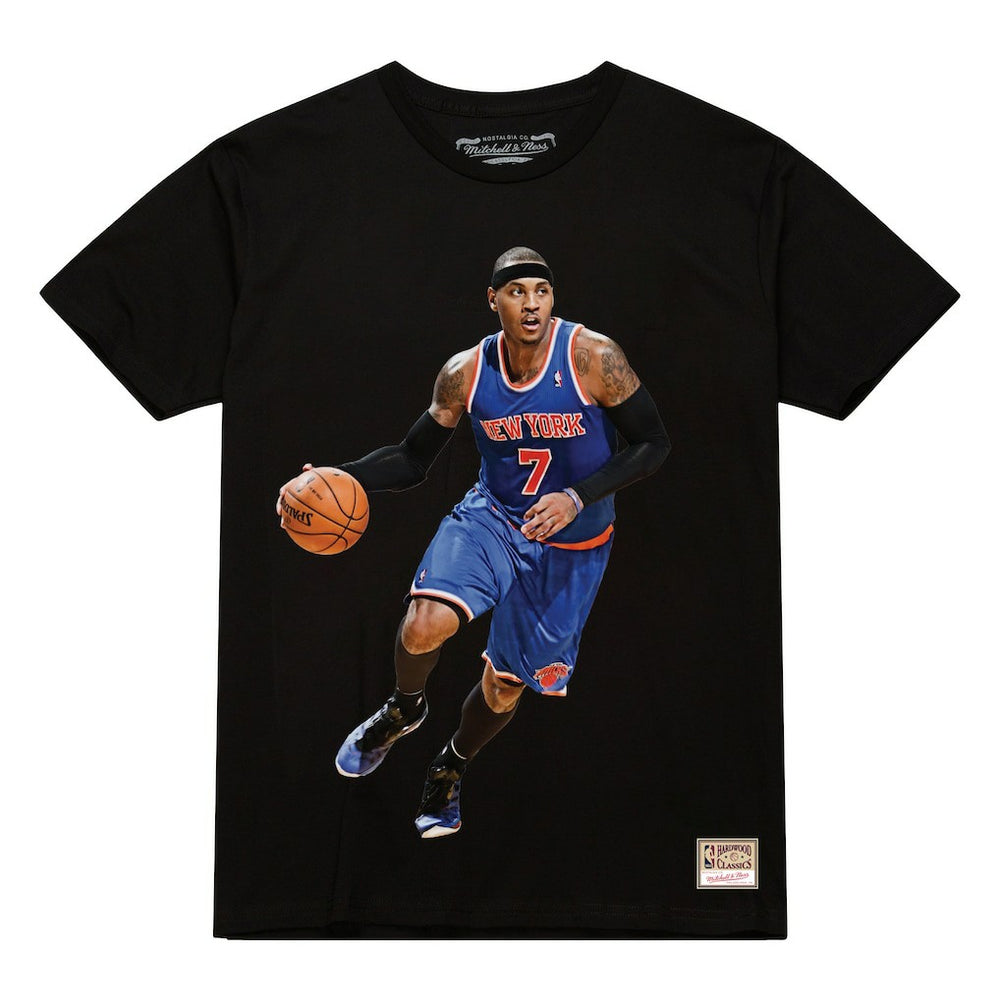Carmelo Anthony New York Knicks Male Adult Black NBA ULTIMATE PLAYER NUMBER TEE cheap | NBA