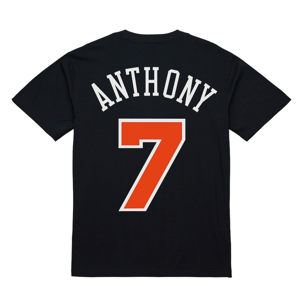 Carmelo Anthony New York Knicks Male Adult Black NBA ULTIMATE PLAYER NUMBER TEE cheap | NBA