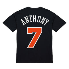 Carmelo Anthony New York Knicks Male Adult Black NBA ULTIMATE PLAYER NUMBER TEE cheap | NBA