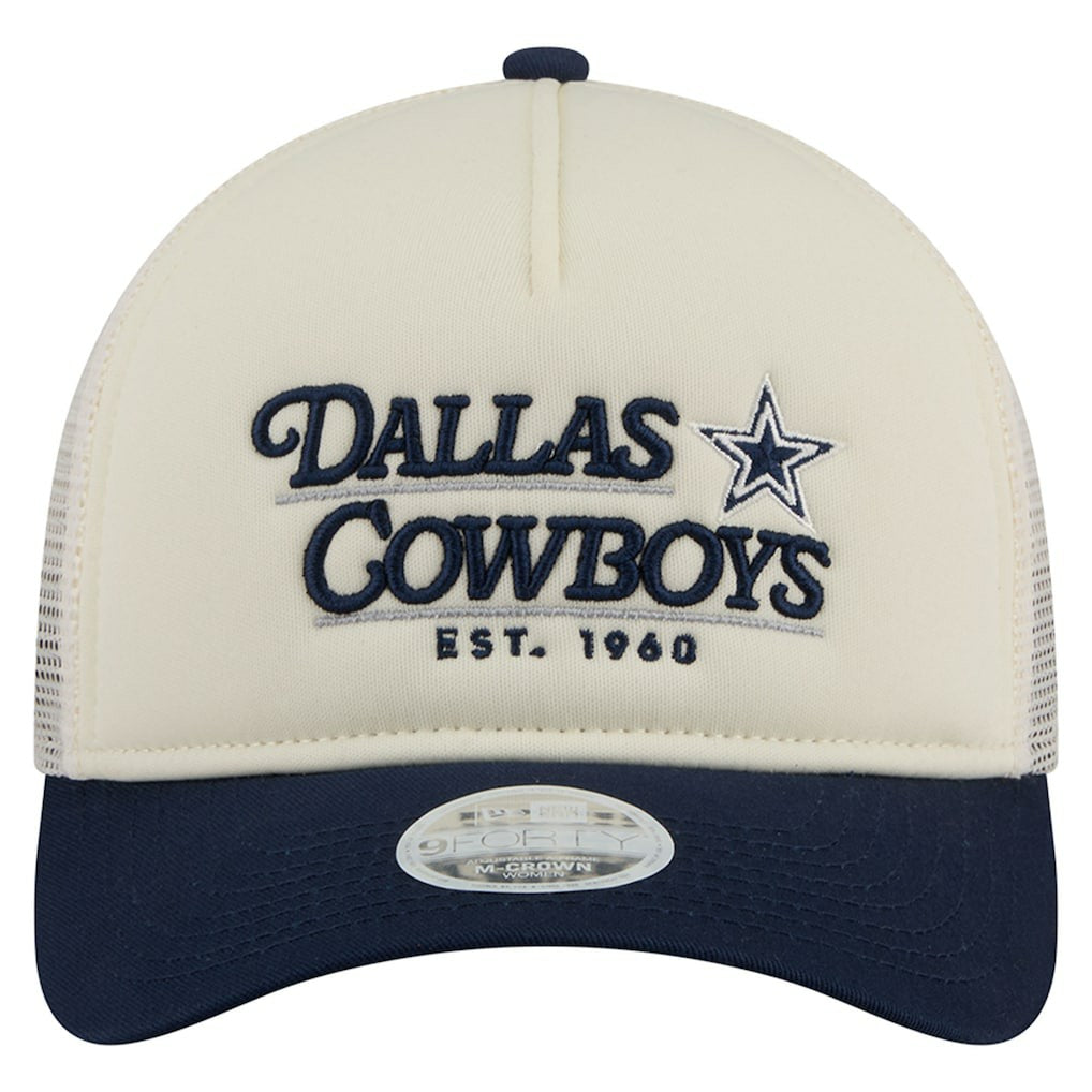 Dallas Cowboys Women's Retro A-Frame 9FORTY Adjustable Hat | NFL Outlet