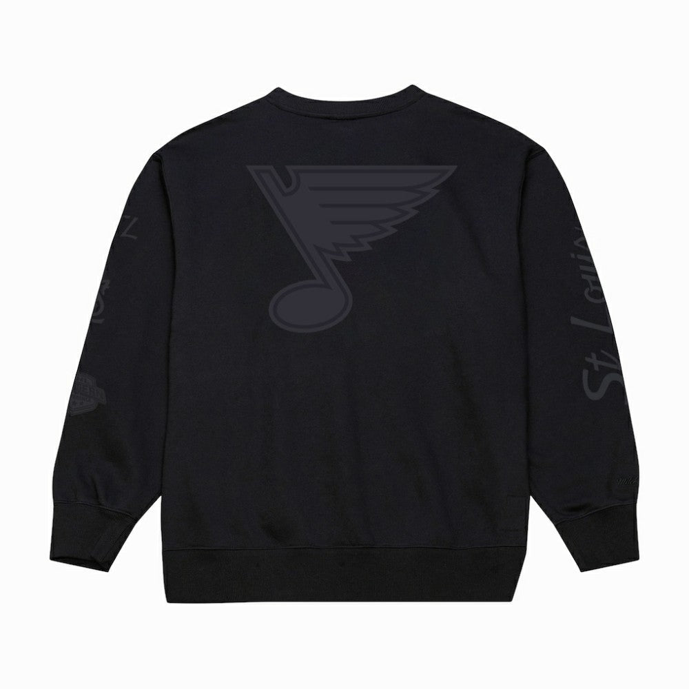 St. Louis Blues Mitchell & Ness Phantom Fleece Crew Neck Sweatshirt -  NHL Sweatshirts