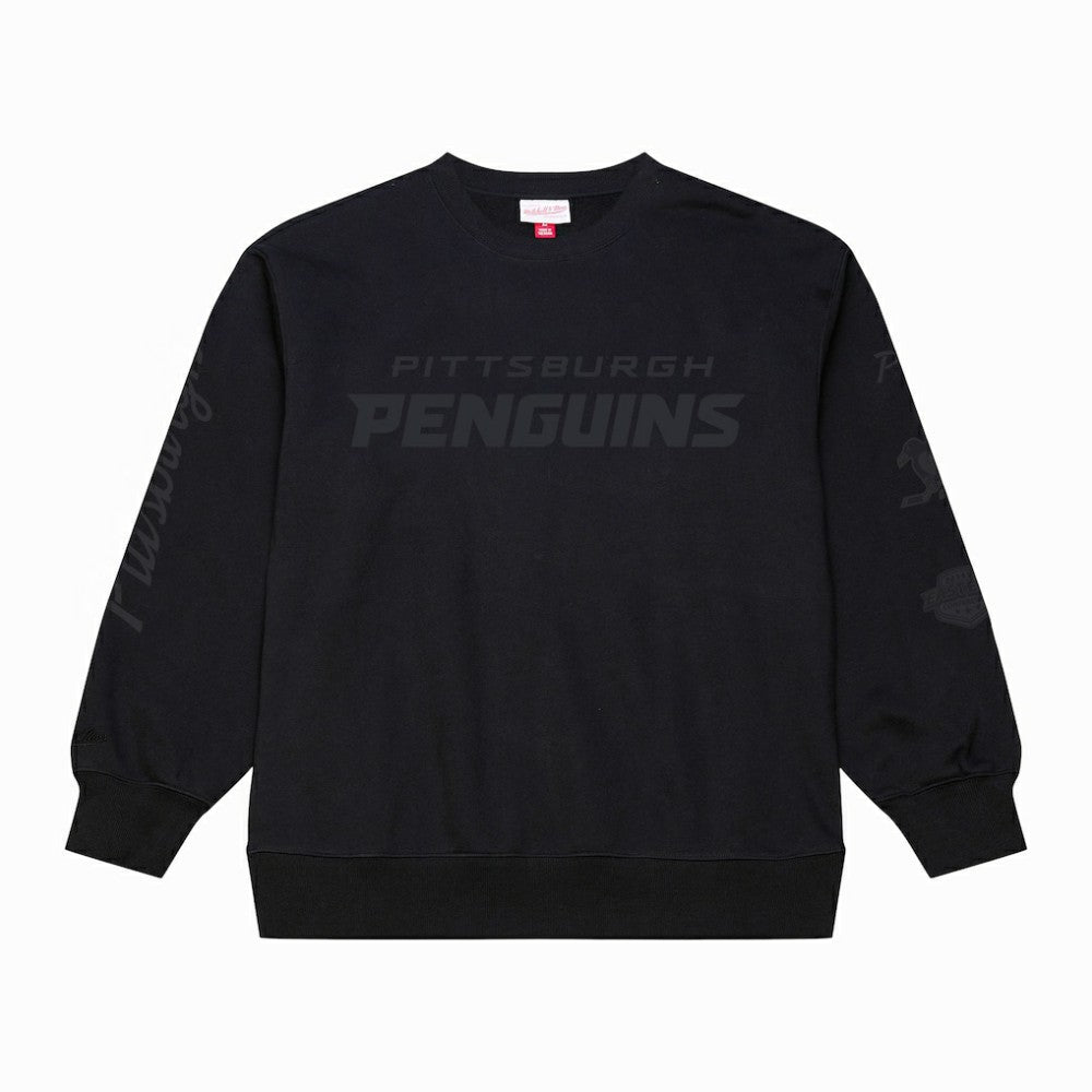Pittsburgh Penguins Mitchell & Ness Phantom Fleece Crew Neck Sweatshirt -  NHL Sweatshirts