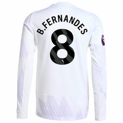 Bruno Fernandes Manchester United 2025/26 Away Long Sleeve Player Jersey
