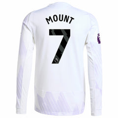 Mason Mount Manchester United 2025/26 Away Long Sleeve Player Jersey