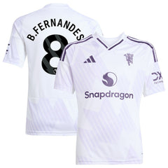 Bruno Fernandes Manchester United Youth 2025/26 Away Replica Player Jersey