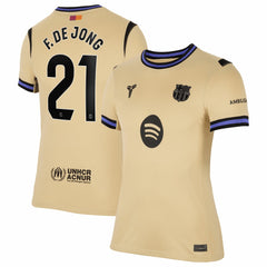 Frenkie de Jong Barcelona Women's 2025/26 Away Stadium Replica Jersey