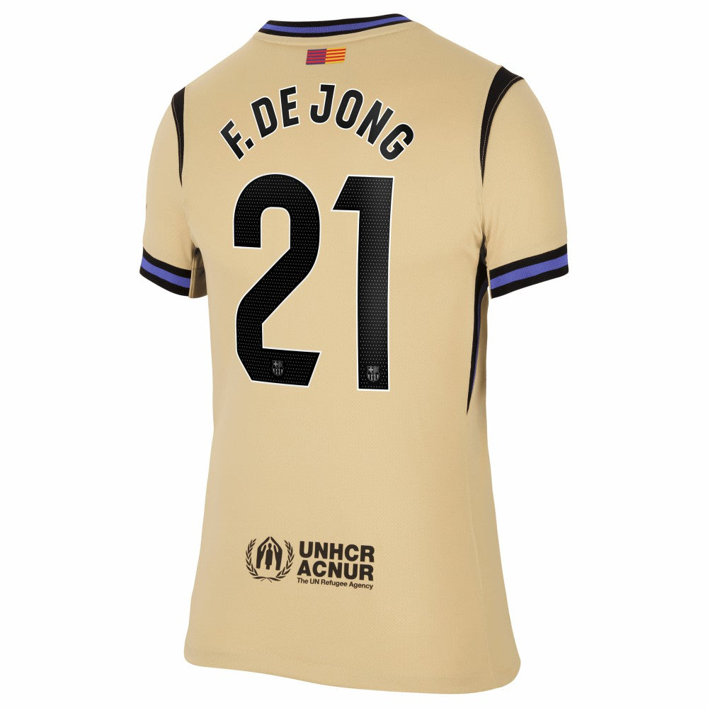 Frenkie de Jong Barcelona Women's 2025/26 Away Stadium Replica Jersey