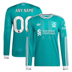Liverpool 2025/26 Third Long Sleeve Custom Jersey