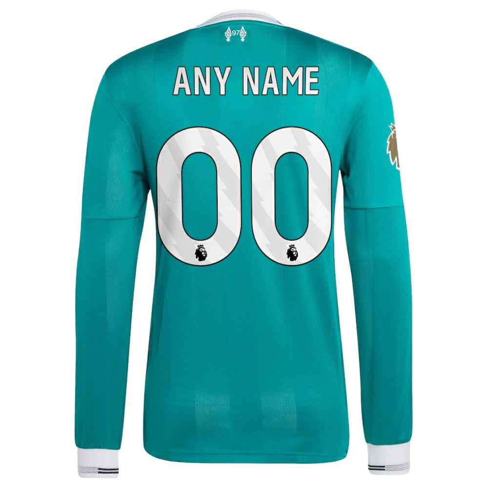 Liverpool 2025/26 Third Long Sleeve Custom Jersey
