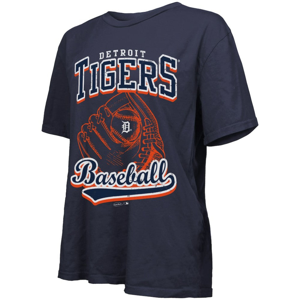 Detroit Tigers Majestic Threads Women's Oversized First Base T-Shirt - MLB T-shirts