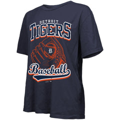 Detroit Tigers Majestic Threads Women's Oversized First Base T-Shirt - MLB T-shirts