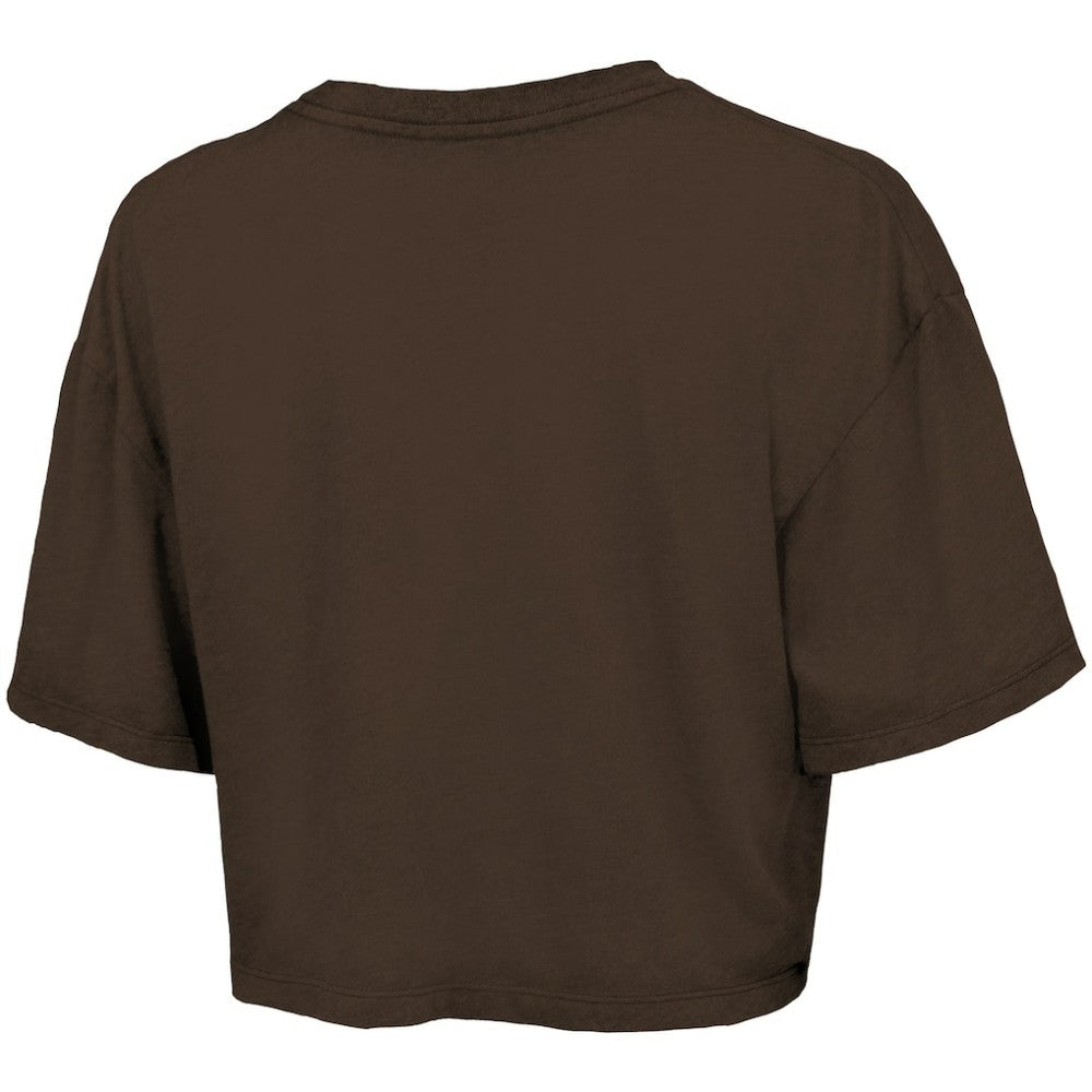 San Diego Padres Majestic Threads Women's Boxy Crop T-Shirt - MLB T-shirts