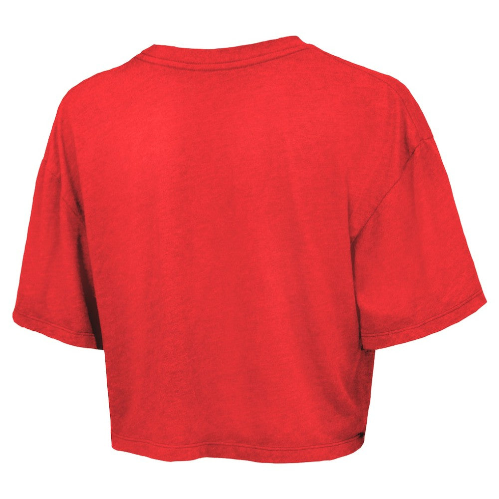 Philadelphia Phillies Majestic Threads Women's Boxy Crop T-Shirt - MLB T-shirts