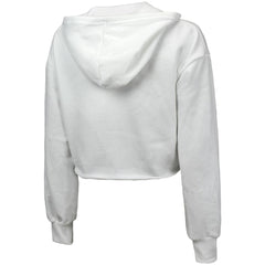 New York Mets Majestic Threads Women's Cropped Have A Field Day Tri-Blend Hoodie - MLB Hoodies