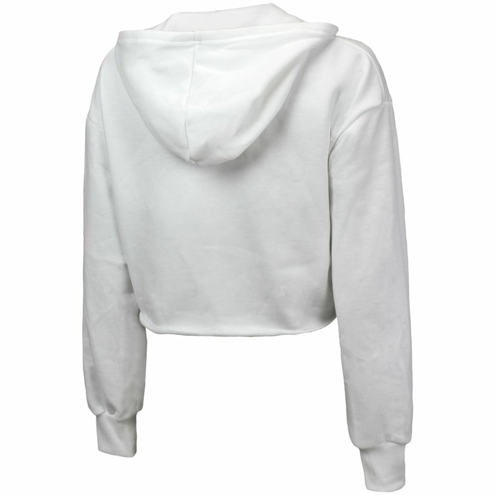 Detroit Tigers Majestic Threads Women's Cropped Have A Field Day Tri-Blend Hoodie - MLB Hoodies