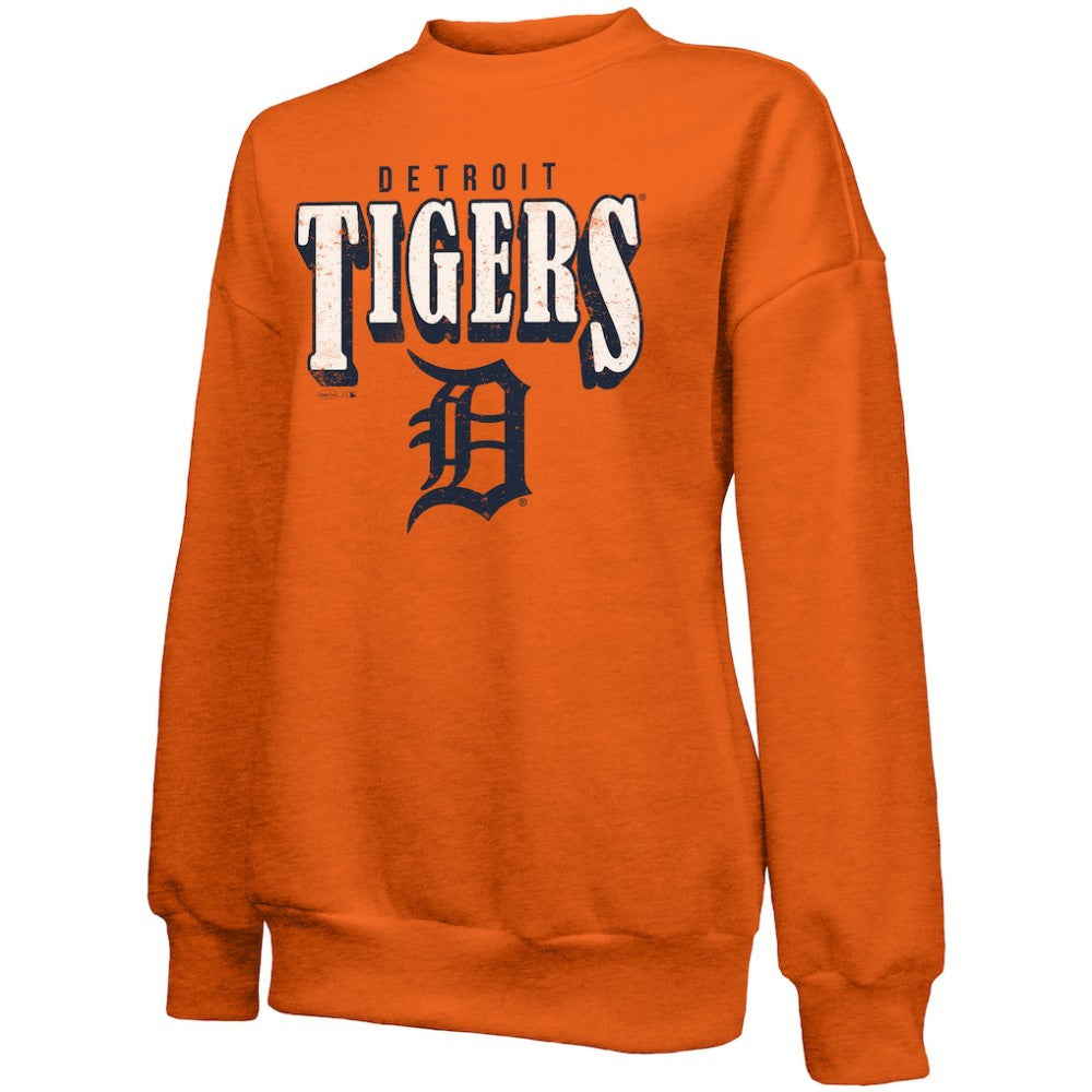 Detroit Tigers Majestic Threads Women's Bernard Classic Tri-Blend Sweatshirt - MLB Sweatshirts