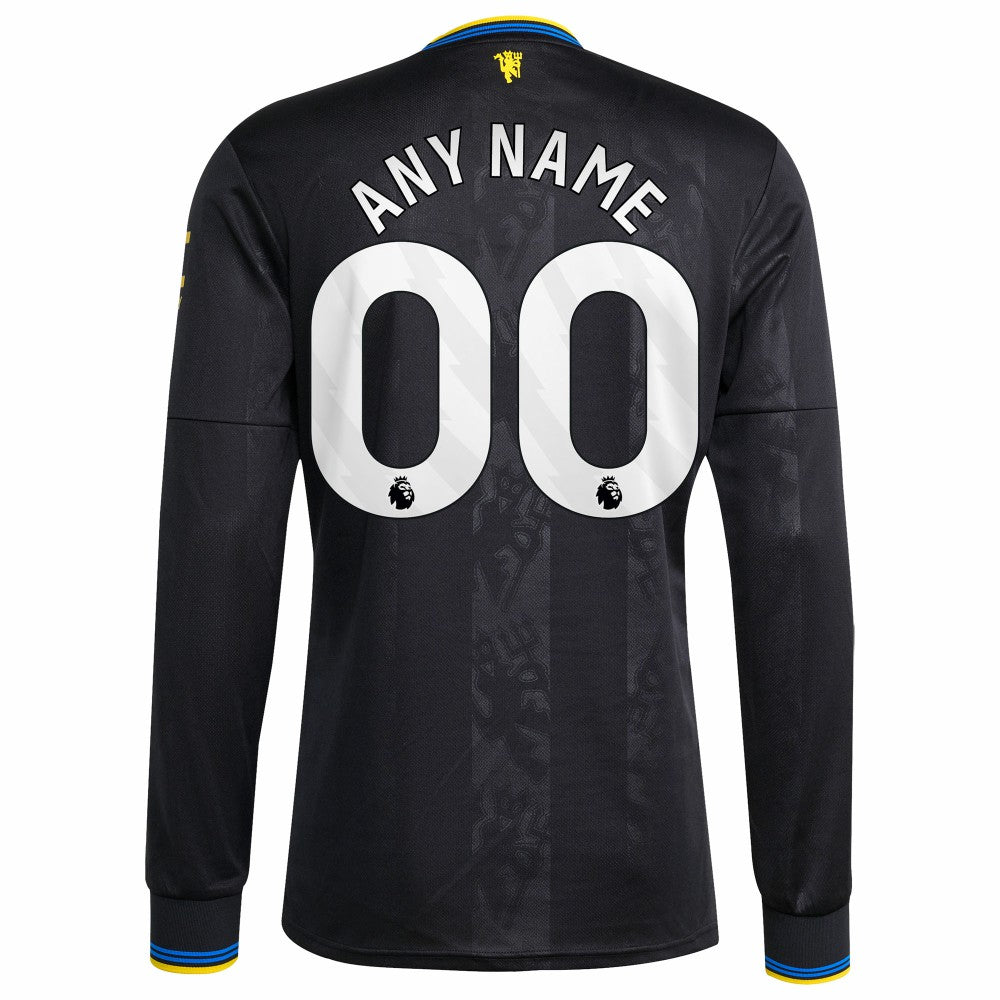 Manchester United 2025/26 Third Replica Long Sleeve Custom Jersey