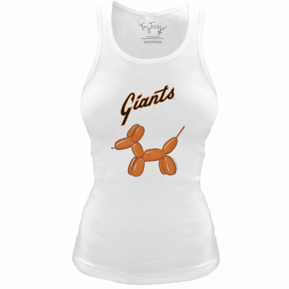 San Francisco Giants Tiny Turnip Women's Fitted Balloon Dog Tri-Blend Tank Top - MLB Tanks