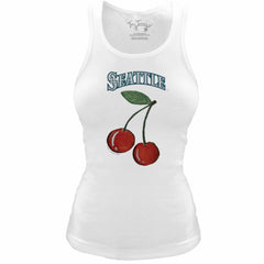Seattle Mariners Tiny Turnip Women's Fitted Cherries Tri-Blend Tank Top - MLB Tanks