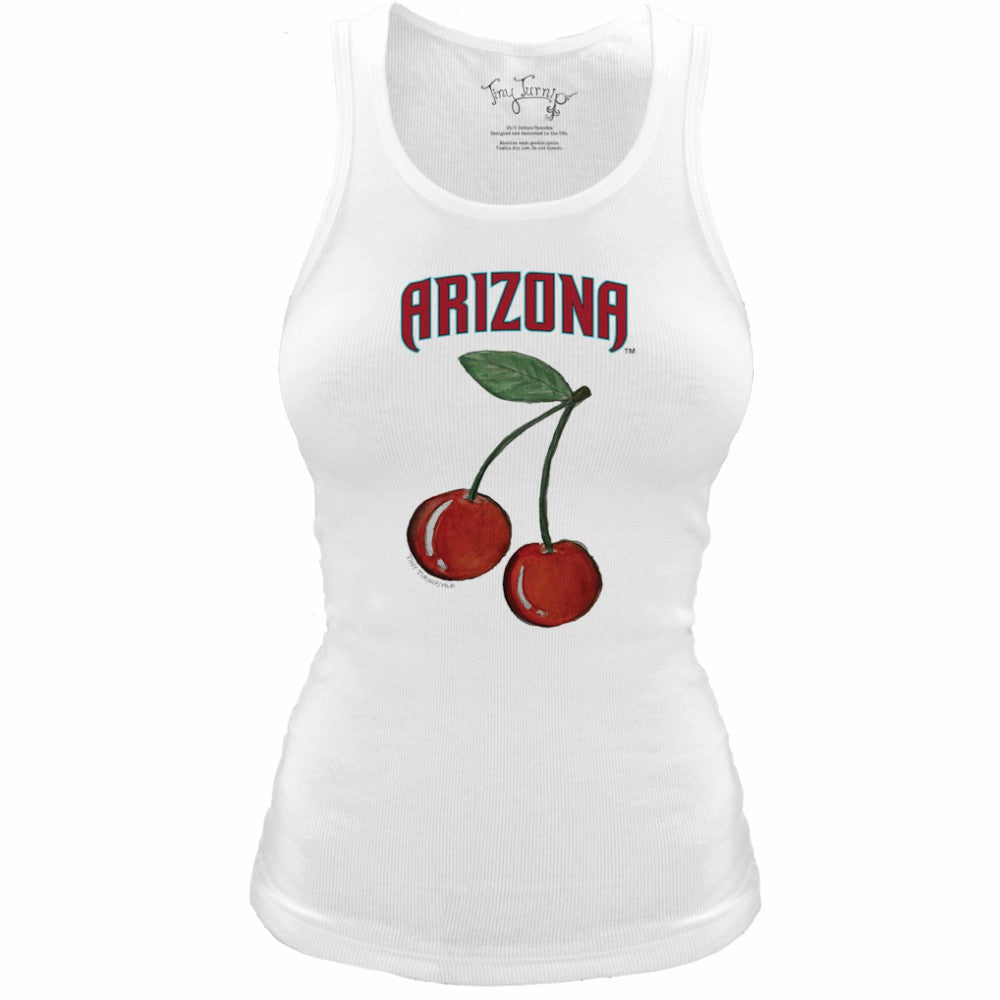 Arizona Diamondbacks Tiny Turnip Women's Fitted Cherries Tri-Blend Tank Top - MLB Tanks