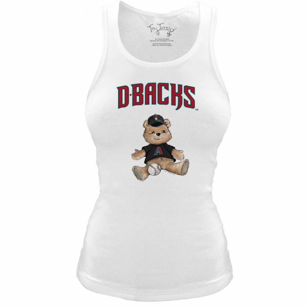 Arizona Diamondbacks Tiny Turnip Women's Fitted Teddy Bear Tri-Blend Tank Top - MLB Tanks