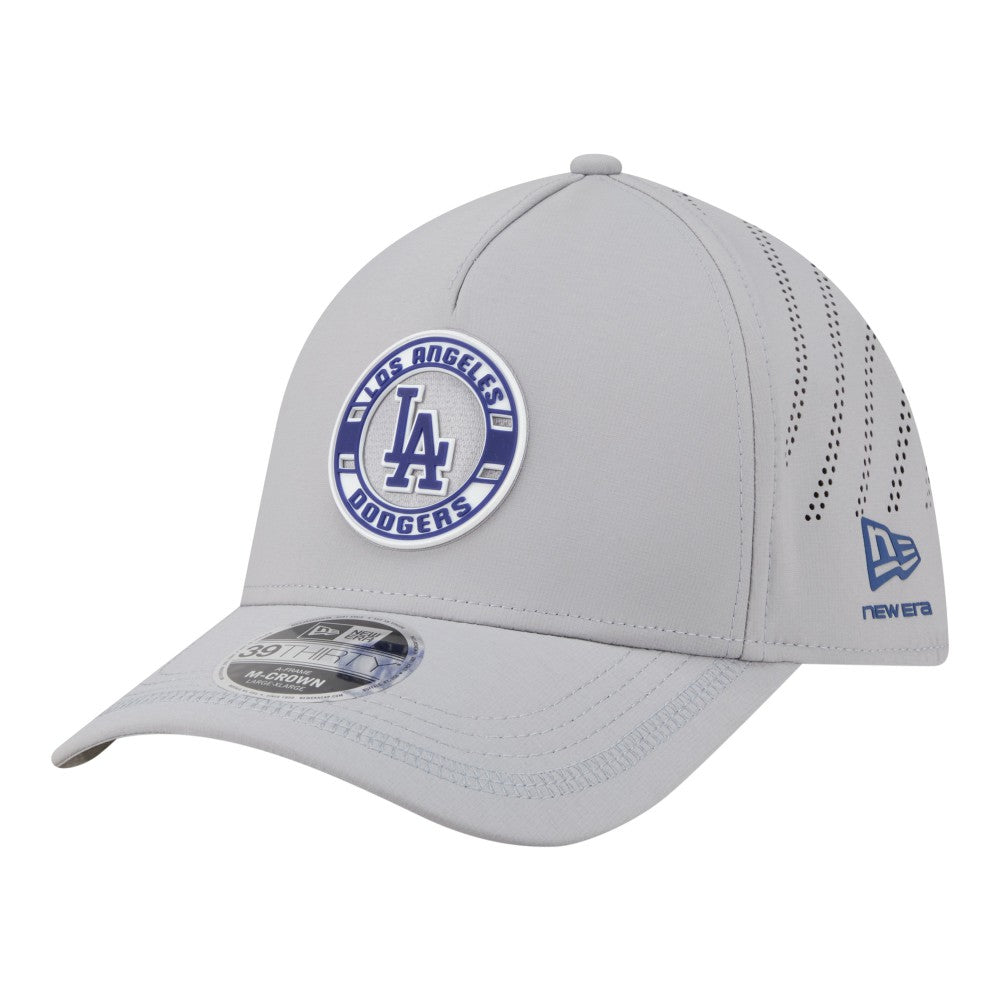 Los Angeles Dodgers New Era Patch 39THIRTY A-Frame M-Crown Perforated Flex Hat - MLB Hats