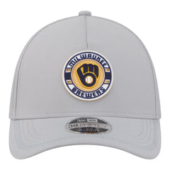 Milwaukee Brewers New Era Patch 39THIRTY A-Frame M-Crown Perforated Flex Hat - MLB Hats