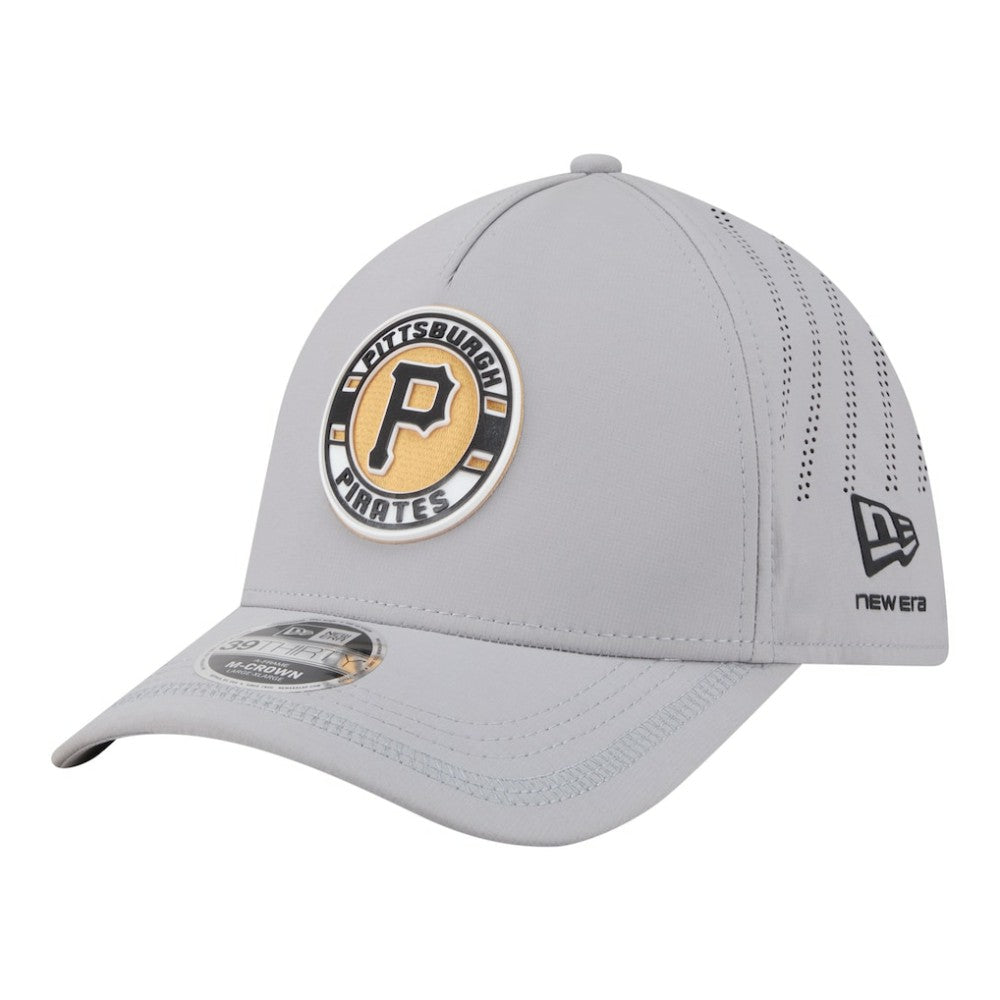 Pittsburgh Pirates New Era Patch 39THIRTY A-Frame M-Crown Perforated Flex Hat - MLB Hats