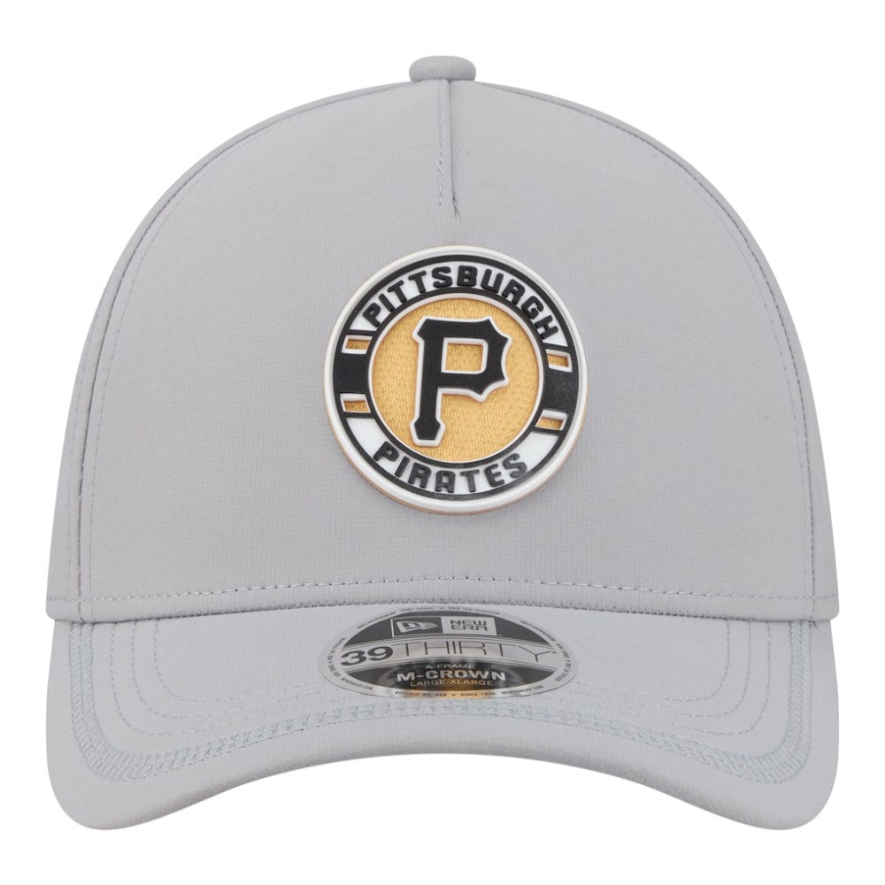 Pittsburgh Pirates New Era Patch 39THIRTY A-Frame M-Crown Perforated Flex Hat - MLB Hats