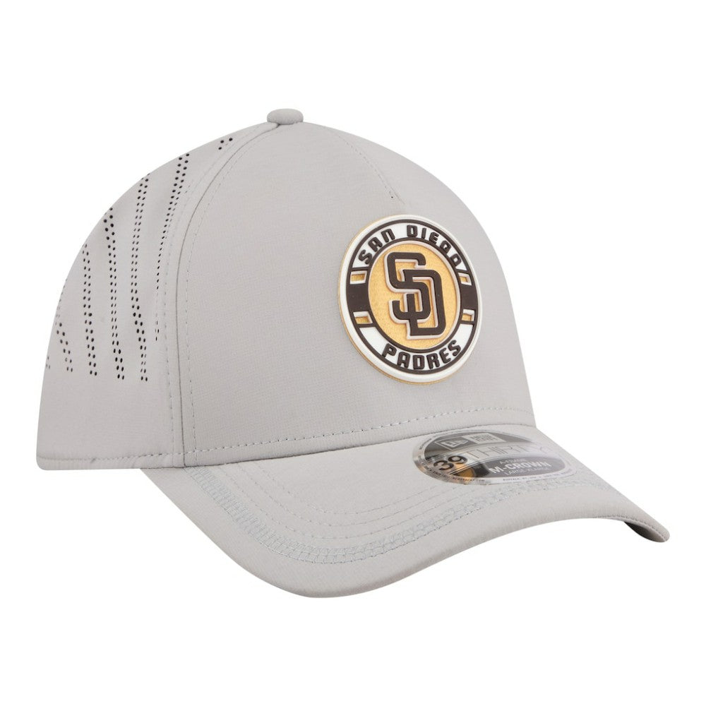 San Diego Padres New Era Patch 39THIRTY A-Frame M-Crown Perforated Flex Hat - MLB Hats