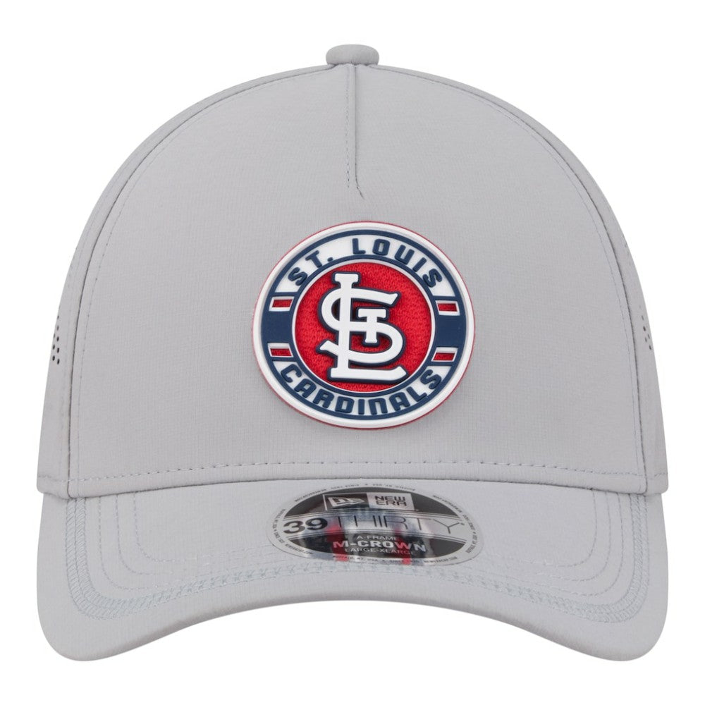 St. Louis Cardinals New Era Patch 39THIRTY A-Frame M-Crown Perforated Flex Hat - MLB Hats