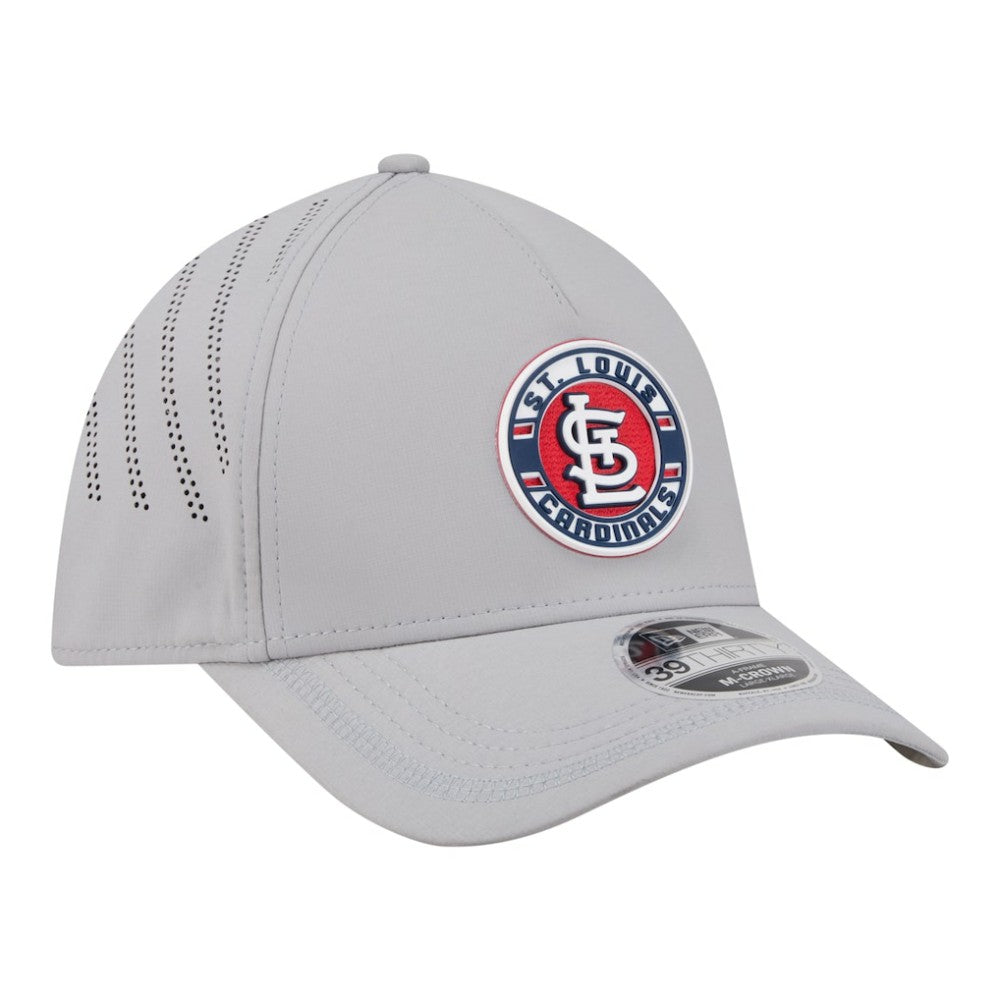 St. Louis Cardinals New Era Patch 39THIRTY A-Frame M-Crown Perforated Flex Hat - MLB Hats