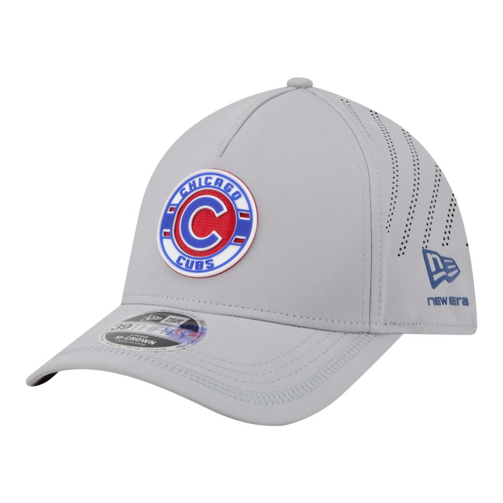 Chicago Cubs New Era Patch 39THIRTY A-Frame M-Crown Perforated Flex Hat - MLB Hats