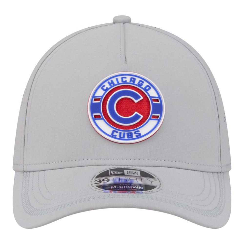 Chicago Cubs New Era Patch 39THIRTY A-Frame M-Crown Perforated Flex Hat - MLB Hats