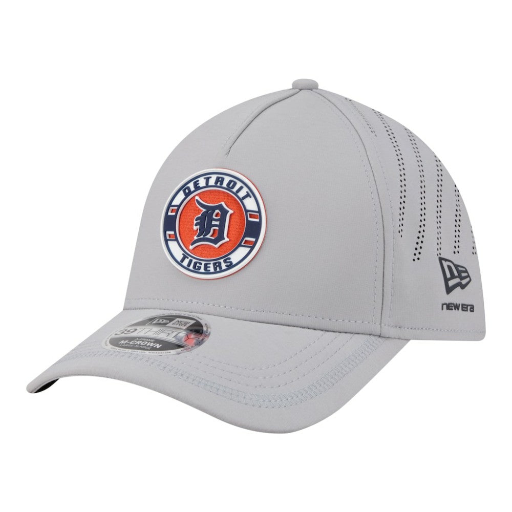 Detroit Tigers New Era Patch 39THIRTY A-Frame M-Crown Perforated Flex Hat - MLB Hats